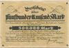 Mindelheim - Bezirk - 1.9.1923 - 500000 Mark 
