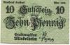 Mindelheim - Stadt - Mai 1918 - 10 Pfennig 
