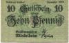 Mindelheim - Stadt - November 1918 - 10 Pfennig 