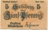 Mindelheim - Stadt - April 1920 - 5 Pfennig 