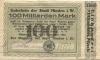 Minden - Stadt - 1.11.1923  - 1.12.1923 - 100 Milliarden Mark 