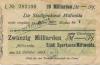 Mittweida - Städtische Sparkasse - 25.10.1923 - 20 Milliarden Mark 