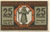 Mücheln - Stadt - 1.7.1921 - 25 Pfennig 
