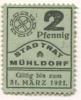 Mühldorf - Stadt - - 31.3.1921 - 2 Pfennig 