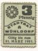 Mühldorf - Stadt - - 31.3.1921 - 3 Pfennig 