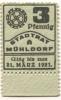 Mühldorf - Stadt - - 31.3.1921 - 3 Pfennig 
