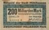 Mühlhausen - Stadt - 20.10.1923 - 200 Milliarden Mark 