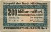 Mühlhausen - Stadt - 20.10.1923 - 200 Milliarden Mark 