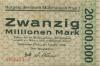 Mühlhausen - Stadt - 7.9.1923 - 20 Millionen Mark 