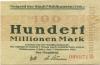 Mühlhausen - Stadt - 7.9.1923 - 100 Millionen Mark 
