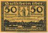 Münchenbernsdorf - Stadt - 1.8.1921 - 50 Pfennig 