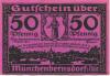 Münchenbernsdorf - Stadt - 1.8.1921 - 50 Pfennig 