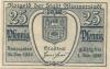 Münnerstadt - Stadt - 24.12.1920 - 1.1.1925 - 25 Pfennig 