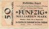 Münster - Landesbank der Provinz Westfalen - 11.8.1923 - 50 Milliarden Mark