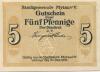 Mylau - Stadt - - 31.12.1918 - 5 Pfennig 