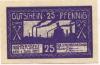 Nachterstedt (heute: Seeland) - Gemeinde - 1.6.1921 - 25 Pfennig 