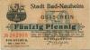 Nauheim (Bad) - Stadt - 1.6.1917 - 50 Pfennig 