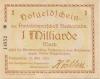 Neckarsulm - Amtskörperschaft - 25.10.1923 - 1 Milliarde Mark 