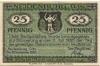 Neidenburg (heute: PL-Nidzica) - Stadt - 22.9.1920 - 25 Pfennig 