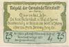 Neinstedt (heute: Thale) - Gemeinde - September 1921 - 75 Pfennig 
