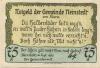 Neinstedt (heute: Thale) - Gemeinde - September 1921 - 75 Pfennig 