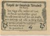 Neinstedt (heute: Thale) - Gemeinde - September 1921 - 75 Pfennig 
