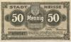 Neiße (heute: PL-Nysa) - Stadt - 1918 - 50 Pfennig 
