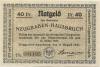 Neugraben-Hausbruch (heute: Hamburg) - Gemeinde - 15.8.1921 - 31.3.1922 - 40 Pfennig