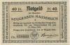 Neugraben-Hausbruch (heute: Hamburg) - Gemeinde - 15.8.1921 - 31.3.1922 - 60 Pfennig