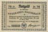 Neugraben-Hausbruch (heute: Hamburg) - Gemeinde - 15.8.1921 - 31.3.1922 - 75 Pfennig