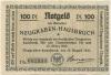 Neugraben-Hausbruch (heute: Hamburg) - Gemeinde - 15.8.1921 - 31.3.1922 - 100 Pfennig