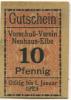 Neuhaus - Vorschuß-Verein eGmuH - - 1.1.1923 - 10 Pfennig