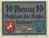Neuhaus - Kreis - Februar 1921 - 31.12.1922 - 10 Pfennig 