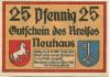 Neuhaus - Kreis - Februar 1921 - 31.12.1922 - 25 Pfennig 
