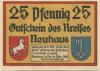 Neuhaus - Kreis - Februar 1921 - 31.12.1922 - 25 Pfennig 