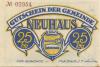 Neuhaus - Gemeinde - -- - 25 Pfennig 