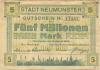 Neumünster - Stadt - 9.8.1923 - 5 Millionen Mark 