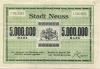 Neuß - Stadt - 24.8.1923 - 5 Millionen Mark 
