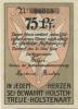 Nortorf - Stadt - 10.5.1920 - 75 Pfennig 