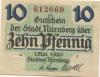 Nürnberg - Stadt - 1.5.1920 - 1.5.1921 - 10 Pfennig 