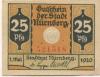 Nürnberg - Stadt - 1.5.1920 - 1.5.1921 - 25 Pfennig 