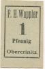 Obercrinitz (heute: Crinitzberg) - Wappler, F. Hermann, Gemischtwaren, Spitzenfabrikate - -- - 1 Pfennig 