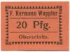 Obercrinitz (heute: Crinitzberg) - Wappler, F. Hermann, Gemischtwaren, Spitzenfabrikate - -- - 20 Pfennig 