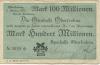Oberfrohna (heute: Limbach-Oberfrohna) - Sparkasse - 15.8.192 - 100 Millionen Mark