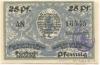 Oberhof - Gemeinde - 15.12.1919 - 25 Pfennig 