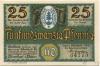Oberhof - Gemeinde - 1.10.1921 - 25 Pfennig 