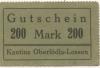(Ober)Lödla und Lossen (heute: Göhren) - Grube Herzog Ernst, Kantine - -- - 200 Mark 