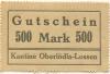 (Ober)Lödla und Lossen (heute: Göhren) - Grube Herzog Ernst, Kantine - -- - 500 Mark 