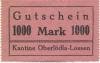 (Ober)Lödla und Lossen (heute: Göhren) - Grube Herzog Ernst, Kantine - -- - 1000 Mark 