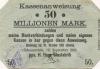 Obernkirchen-Schauenstein - Heye, H., Glasfabrik - 19.9.1923 - 50 Millionen Mark 